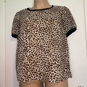 Leopard Torrid Ringer Tee_size 1